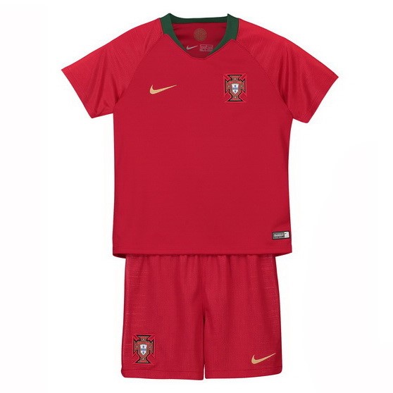 Camiseta Portugal Primera Niño 2018 Rojo